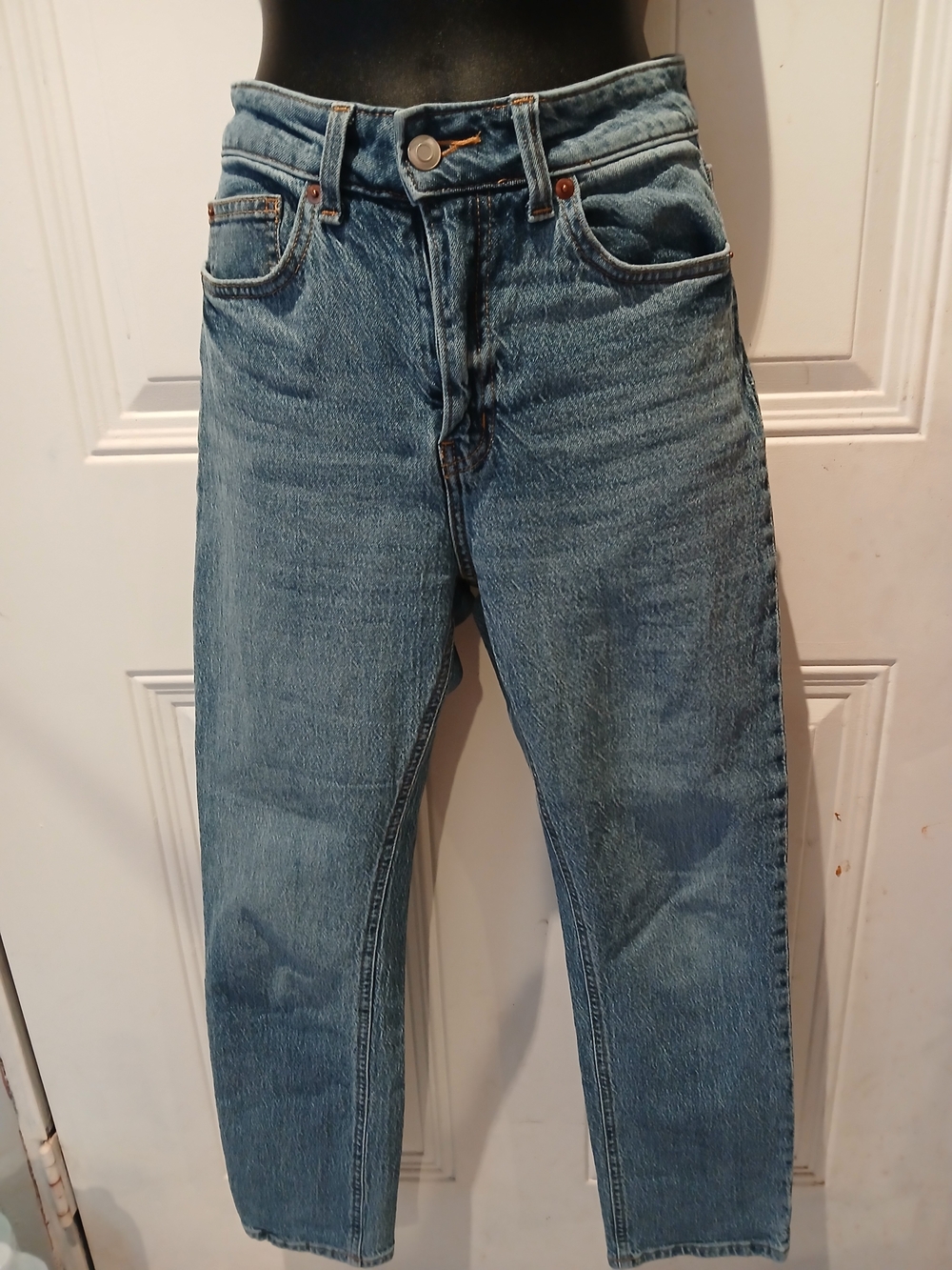 H&M Men's Light Blue Straight-Leg Jeans
